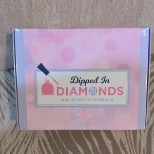 Dipped In Diamonds Nail Kit by - Pink